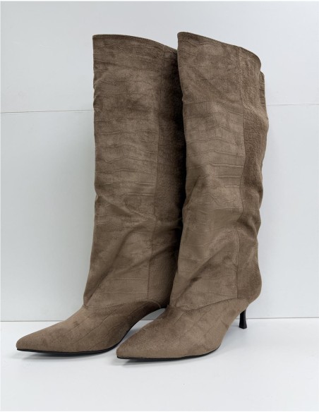 BOTA SERRAJE SIMIL AL COCO TAUPE