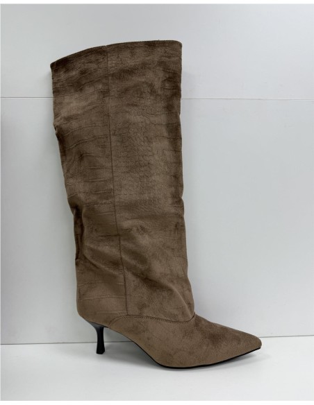 BOTA SERRAJE SIMIL AL COCO TAUPE