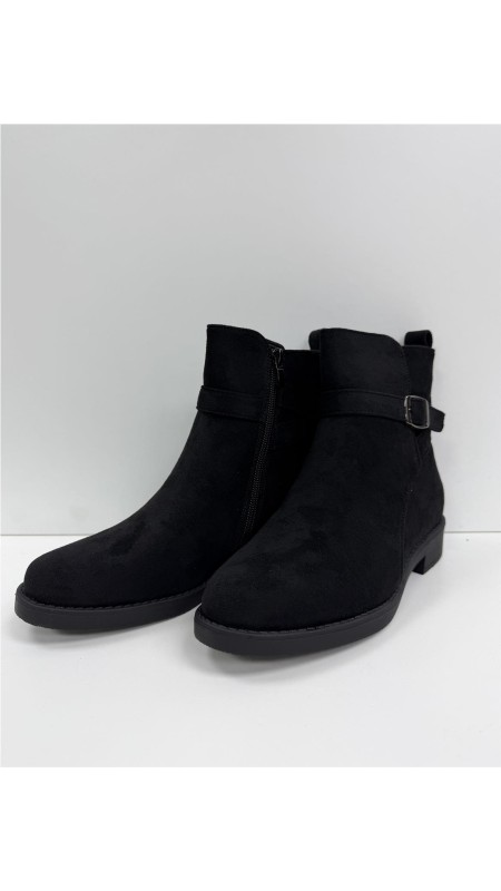 BOTIN SERRAJE HEBILLA LATERAL NEGRO 2