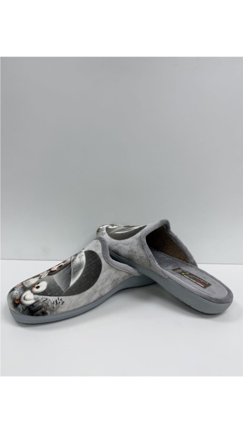 ZAPATILLA NIÑA CON PARAGURAS GRIS