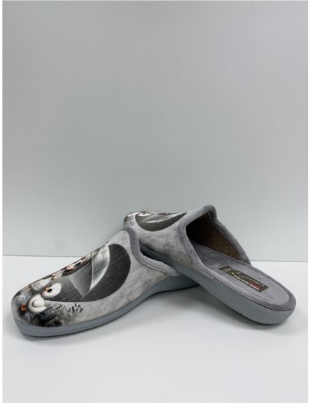 ZAPATILLA NIÑA CON PARAGURAS GRIS