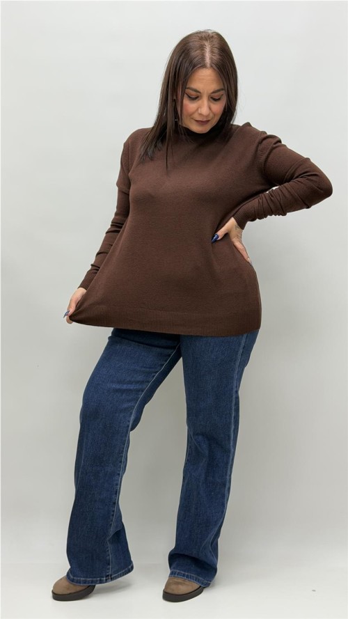 JERSEY BASICO MARRON
