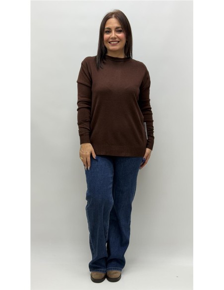 JERSEY BASICO MARRON