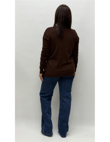 JERSEY BASICO MARRON
