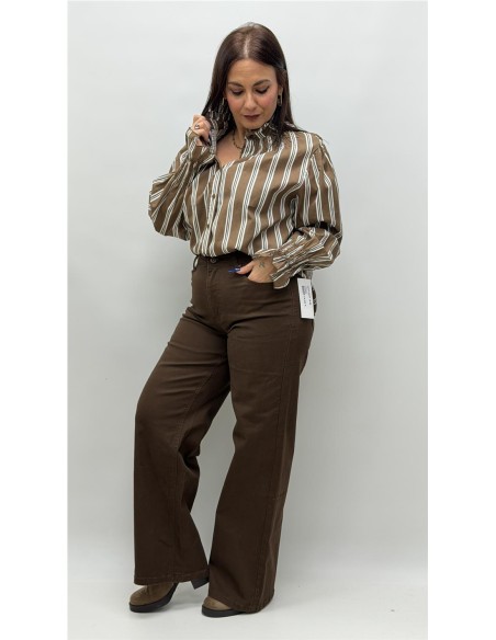 CAMISA AURORA MARRON