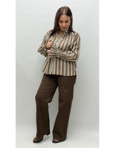 CAMISA AURORA MARRON