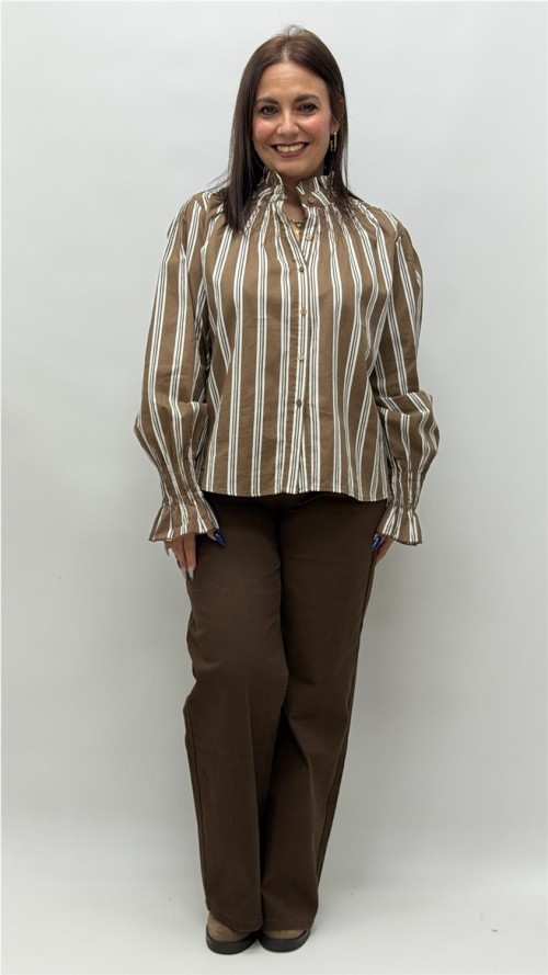 CAMISA AURORA MARRON