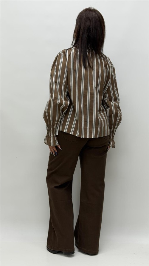 CAMISA AURORA MARRON