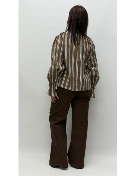 CAMISA AURORA MARRON