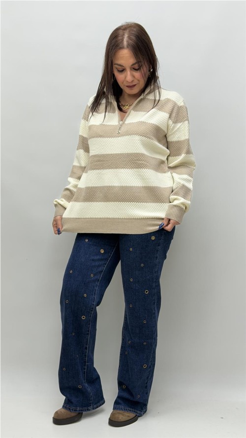 JERSEY DELIA CAMEL