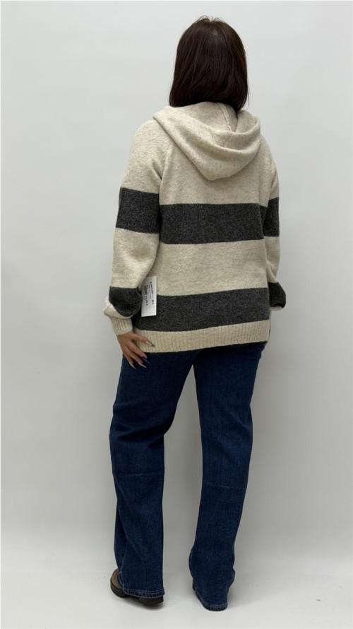 JERSEY CON CAPULLA ADELA GRIS