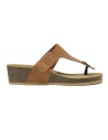 SANDALIA DE DEDO CON HEBILLA CAMEL