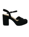 SANDALIA TIRA TACON ANCHO NEGRO