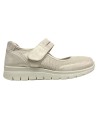 MOCASIN CONFOR LONA CON VELCR0 ORO