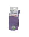 CALCETIN LISO COLOR MALVA