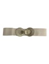 CINTURON ELASTICO DOS HEBILLAS BEIG
