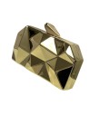 CARTERA METAL RELIEVE ORO