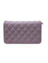BOLSO CARTERA DE NAPA MALVA