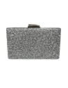 CARTERA GLITER UNILATERAL PLATA