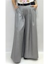 PANTALON BELLA CON CINTURON GRIS