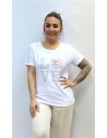 Camiseta LOVE PIEDRAS BLANCO