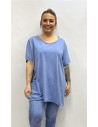 CAMISETA BASIC ALGODON AZUL