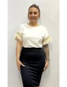 CAMISETA ROCIO BLANCO ROTO