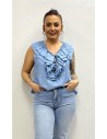 TOP BERTA AZUL