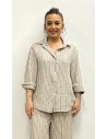 CAMISA CAMILA MARRON