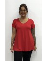 CAMISETA PRIMAVERA ROJO