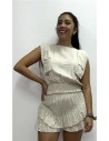 TOP LISO DAMA BEIG