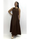 VESTIDO CHARI MARRON