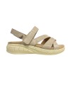 SANDALIA SOFT DOBLE VELCRO BEIG