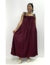 VESTIDO FELISA BURDEOS