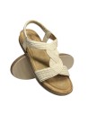 SANDALIA PLANA ELASTICA BEIG