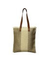 BOLSO CESTA FILO ORO BEIG