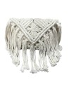 BOLSO TELA SOLAPA BLANCO