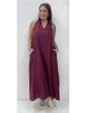VESTIDO GEMA BURDEOS