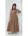 VESTIDO GEMA MARRON