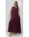 VESTIDO CHARI BURDEOS
