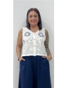 CHALEQUILLO FLOR AZUL