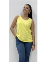 CAMISETA TIRANTA ALGODON AMARILLO