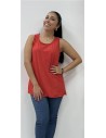 CAMISETA TIRANTA ALGODON ROJO
