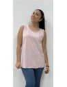 CAMISETA TIRANTA ALGODON ROSA