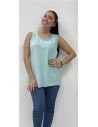 CAMISETA TIRANTA ALGODON VERDE