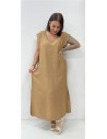 VESTIDO HELGA CAMEL