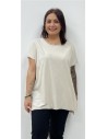 CAMISETA ALGODON BASICA BEIG