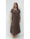 VESTIDO JANETH MARRON