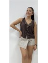 TOP JARA MARRON