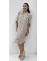 VESTIDO HELEN MARRON